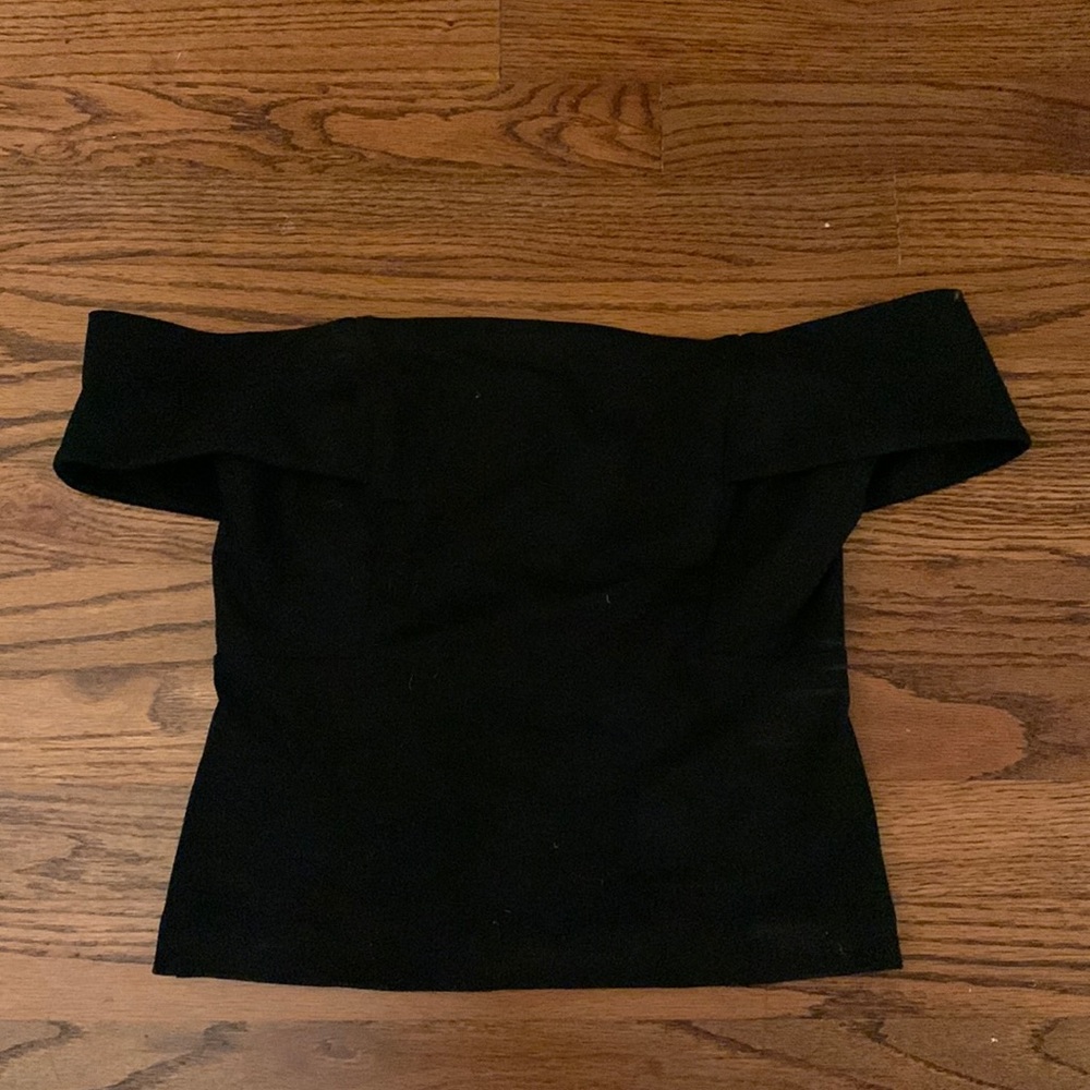 Strapless top from Anthropologie
